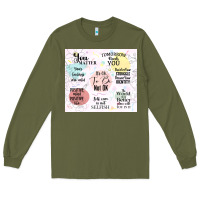 Army Green it's ok to be not ok Long Sleeve Tee - TumblerDesignByShophia