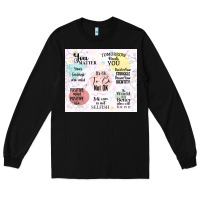 Black it's ok to be not ok Long Sleeve Tee - TumblerDesignByShophia