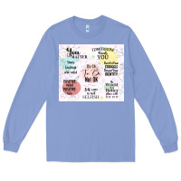 Colony Blue it's ok to be not ok Long Sleeve Tee - TumblerDesignByShophia