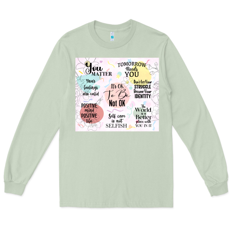 It's Ok To Be Not Ok Long Sleeve Tee by TumblerDesignByShophia | Teevron