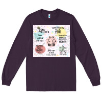 Plum it's ok to be not ok Long Sleeve Tee - TumblerDesignByShophia