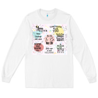 White it's ok to be not ok Long Sleeve Tee - TumblerDesignByShophia
