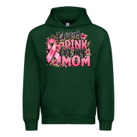 Forest Green i wear pink for my mom Urban Hoodie - BarkalooDesign