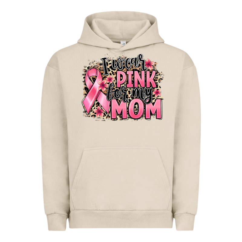 I Wear Pink For My Mom Urban Hoodie by BarkalooDesign | Teevron