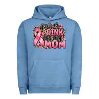 Pigment Pebble Blue i wear pink for my mom Urban Hoodie - BarkalooDesign
