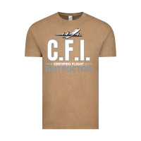 Vintage Coffee CFI CFI Certified Flight Pilot Gift CFI Flying Instructor Vintage Tee - longCreatives