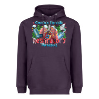 Plum santa's favorite respiratory therapist Heavyweight Hoodie - CowhideDigitalArt