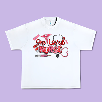 One Loved Nurse Urban Heavy Tee Designed By Texasbilliewilder