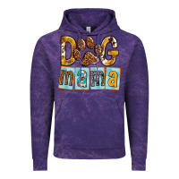Cloud Purple Dog Mama with Paw Vintage Hoodie - texasbilliewilder