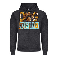 Vintage Black Dog Mama with Paw Vintage Hoodie - texasbilliewilder