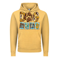 Dog Mama With Paw Vintage Hoodie | Teevron