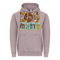 Vintage Zinc Dog Mama with Paw Vintage Hoodie - texasbilliewilder