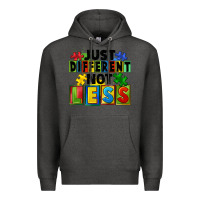 Charcoal Heather just different not less Premium Hoodie - FaDigitalArtStudio