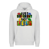 Dove Grey just different not less Premium Hoodie - FaDigitalArtStudio