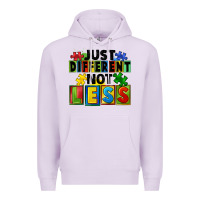Lilac just different not less Premium Hoodie - FaDigitalArtStudio