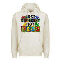 Oatmeal Heather just different not less Premium Hoodie - FaDigitalArtStudio