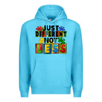 Ocean Blue just different not less Premium Hoodie - FaDigitalArtStudio