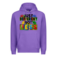 Purple just different not less Premium Hoodie - FaDigitalArtStudio