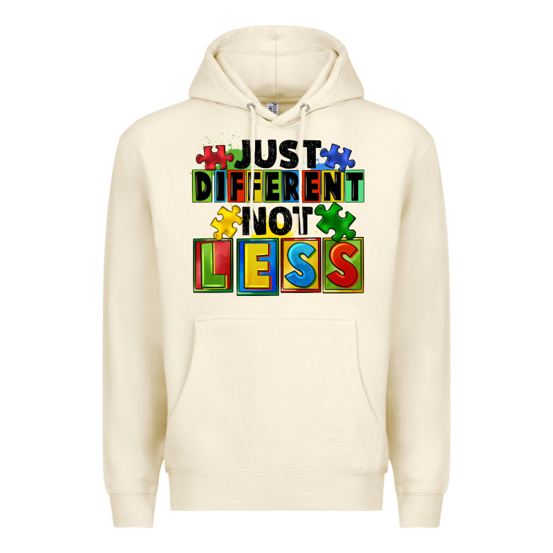 Just Different Not Less Premium Hoodie by FaDigitalArtStudio | Teevron