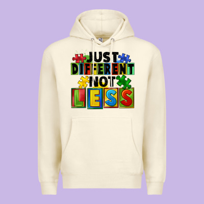 Just Different Not Less Premium Hoodie Designed By Fadigitalartstudio