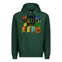 Sports Green just different not less Premium Hoodie - FaDigitalArtStudio