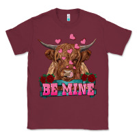 Burgundy be mine highland cow Classic Tee - RanaPortraitStore