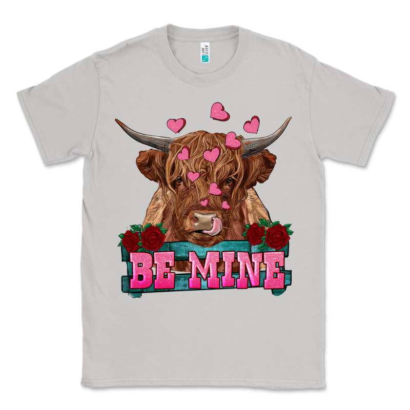 Be Mine Highland Cow Classic Tee by RanaPortraitStore | Teevron