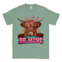 Sage be mine highland cow Classic Tee - RanaPortraitStore