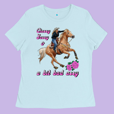 Classy Sassy & A Bit Bad Assy Ladies Tee Designed By Ranaportraitstore