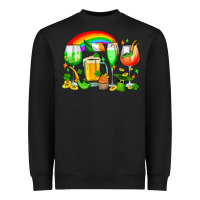Black wine glasses st. patricks Heavyweight Sweatshirt - OliviaCreatesArt