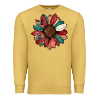 Antique Gold Christmas sunflower Premium Sweatshirt - CowhideDigitalArt