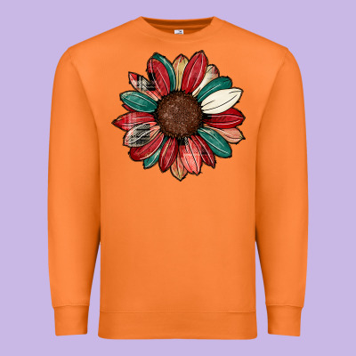 Christmas Sunflower Premium Sweatshirt Designed By Cowhidedigitalart