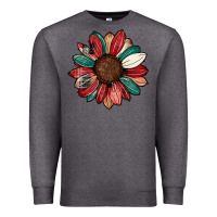 Charcoal Heather Christmas sunflower Premium Sweatshirt - CowhideDigitalArt