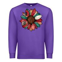 Purple Christmas sunflower Premium Sweatshirt - CowhideDigitalArt