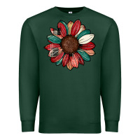 Sports Green Christmas sunflower Premium Sweatshirt - CowhideDigitalArt