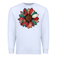 White Christmas sunflower Premium Sweatshirt - CowhideDigitalArt