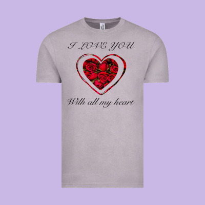 I Love You With All My Heart Vintage Tee Designed By Bettercallsaul