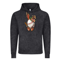 Vintage Arctic Baseball Easter Bunny Vintage Hoodie - NancyCooperArtShop