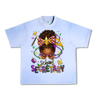 Grape Ice mardi gras school secretary afro messy bun Urban Heavy Tee - texasbilliewilder