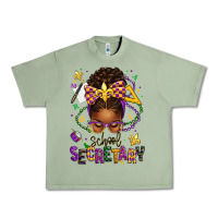Oil Green mardi gras school secretary afro messy bun Urban Heavy Tee - texasbilliewilder