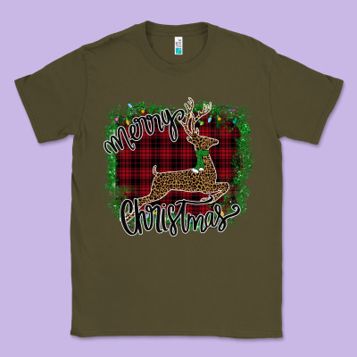 Merry Christmas Deer Classic Tee Designed By Bettercallsaul