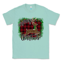 Seafoam Merry Christmas Deer Classic Tee - Bettercallsaul