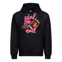 Black Pink Out Football Urban Hoodie - BarkalooDesign