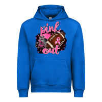 Cobalt Pink Out Football Urban Hoodie - BarkalooDesign