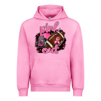 Fuchsia Pink Pink Out Football Urban Hoodie - BarkalooDesign
