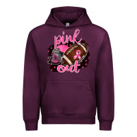 Mauve Wine Pink Out Football Urban Hoodie - BarkalooDesign