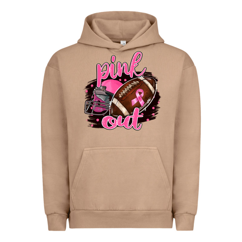 Pink Out Football Urban Hoodie by BarkalooDesign | Teevron