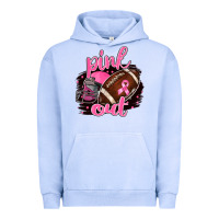 Pigment Grape Ice Pink Out Football Urban Hoodie - BarkalooDesign
