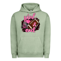 Pigment Oil Green Pink Out Football Urban Hoodie - BarkalooDesign