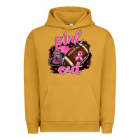 Pigment Peanut Butter Pink Out Football Urban Hoodie - BarkalooDesign